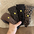Vintage Leopard Print Soft Wide Headband 6W6HBD378