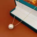 Minimalist Gold Plated Pearl Pendant Choker Necklace 6W6JNC975