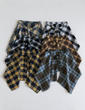 Fashion Plaid Half Skirt Tie Waist Hip Scarf 6W1SL43