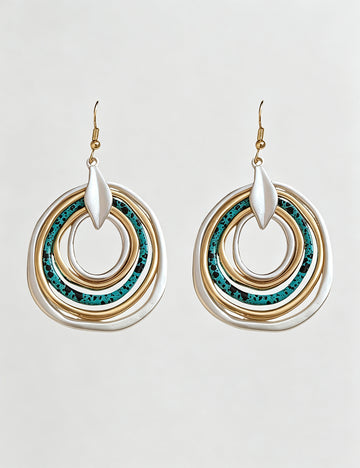 Multi-Layer Concentric Hoop Earrings - DippedShop Wholesale - #4163