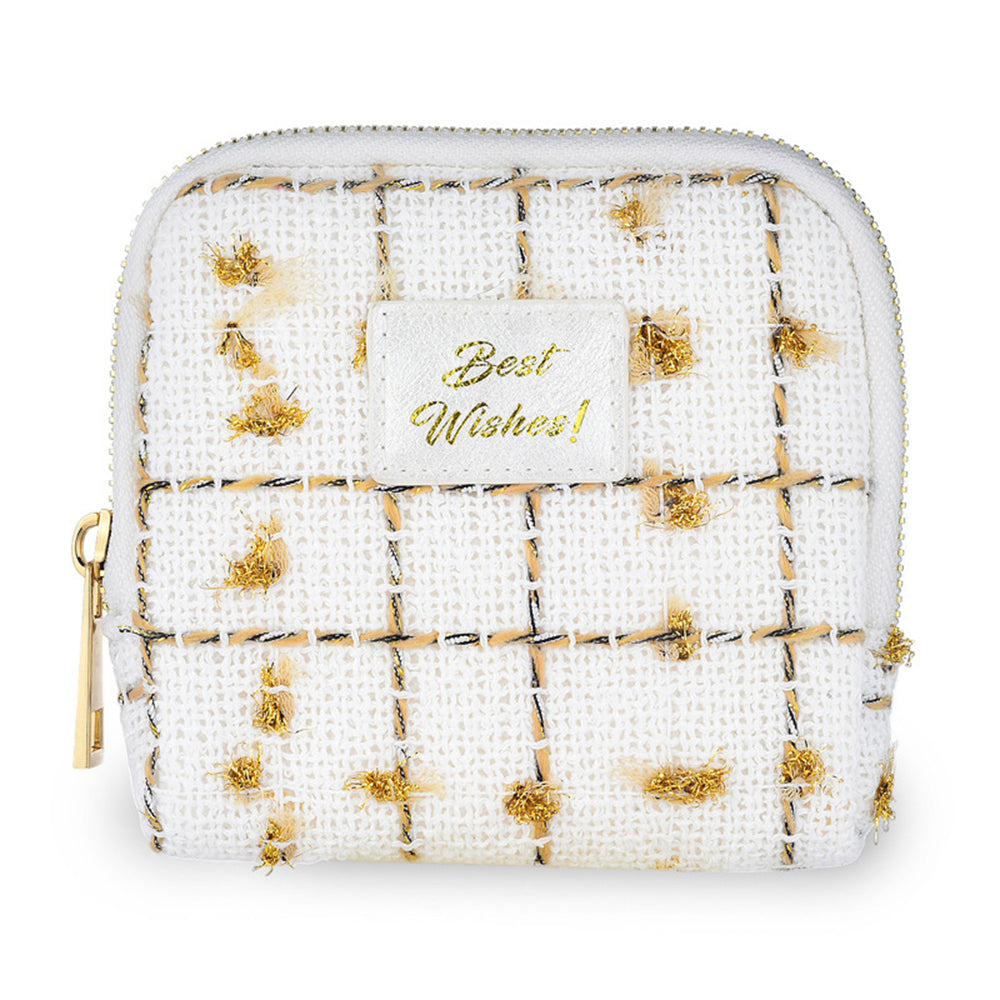 Tweed Jewelry Organizer Pouch - DippedShop Wholesale - #3891