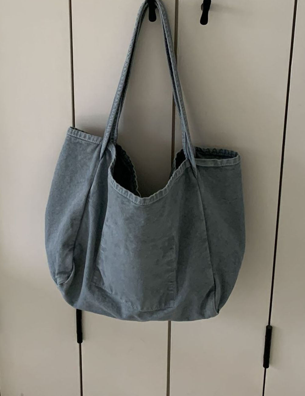 Simple Solid Color Large Capacity Shoulder Bag 6W10BBG2502