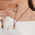 Stylish Artificial Stones Tote Bag Pendant Necklace 6W6JNC912