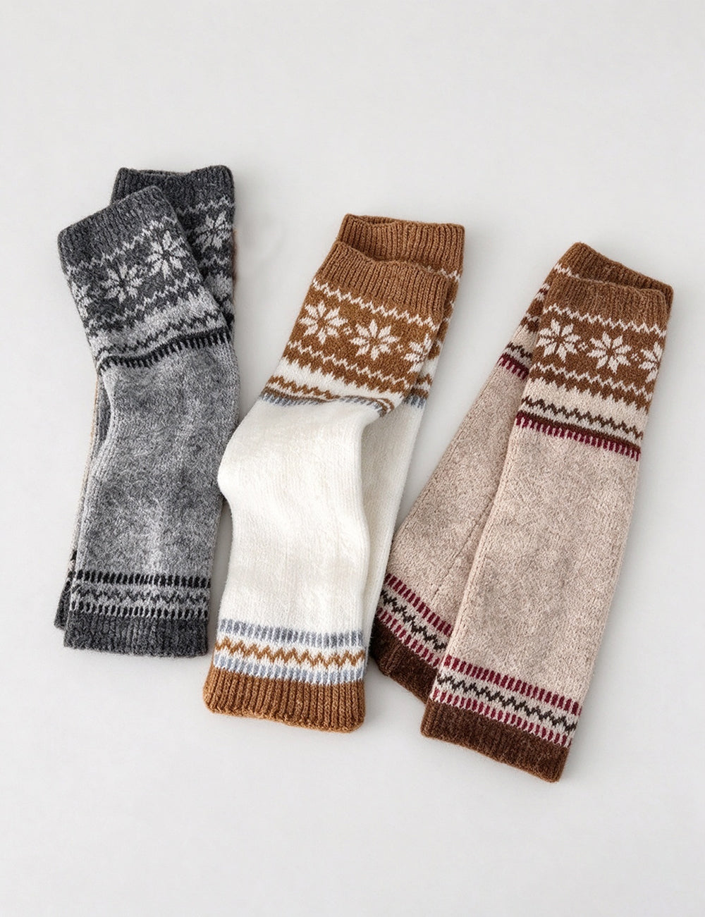 Fair Isle Knit Leg Warmers - DippedShop Wholesale - #8947