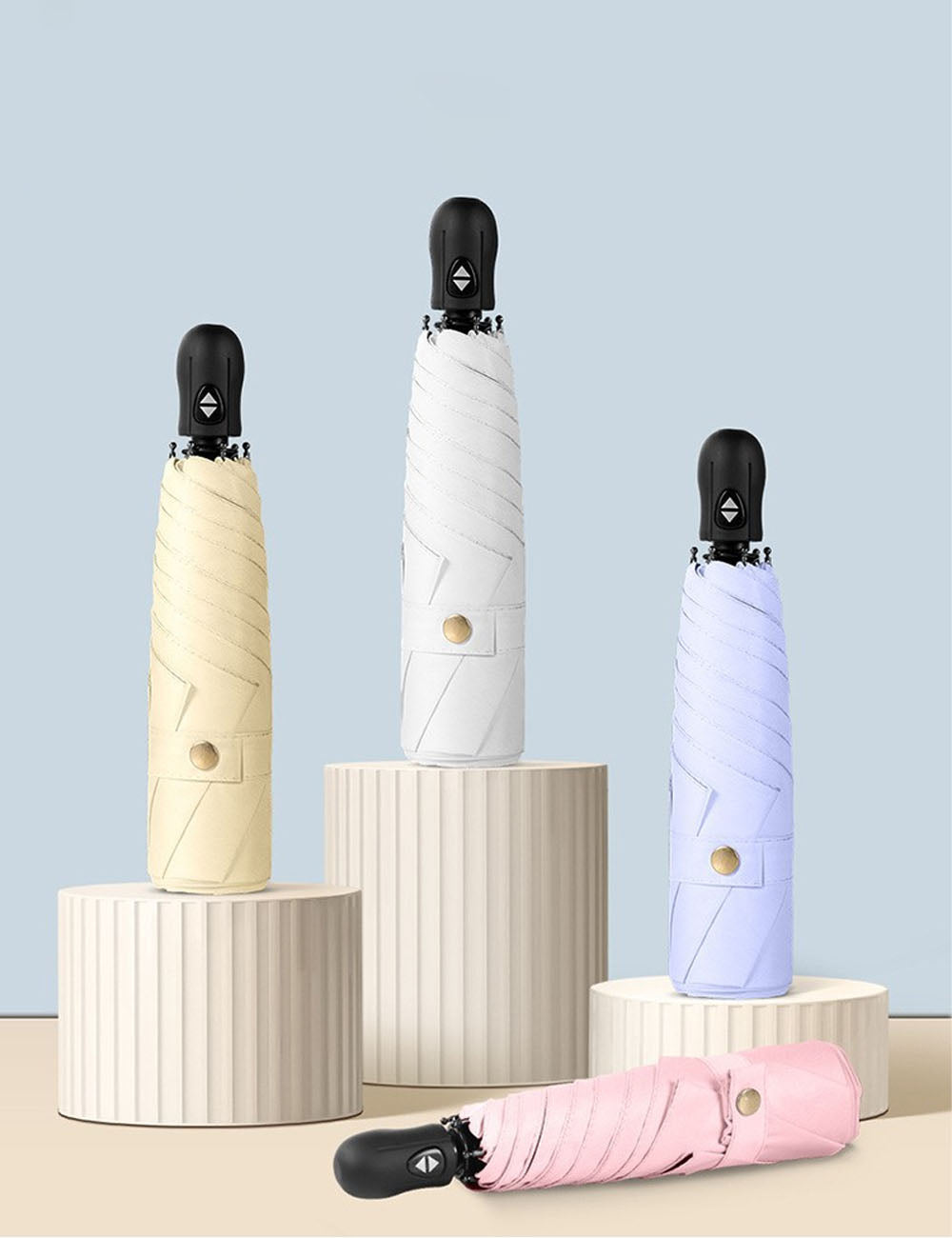 Automatic Compact Folding Umbrella - DippedShop Wholesale - #6339