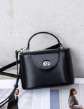 Vintage Structured Leather Box Handbag - DippedShop Wholesale - #5955