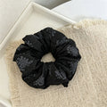 Ruffled Jacquard Scrunchies - DippedShop Wholesale - #3683