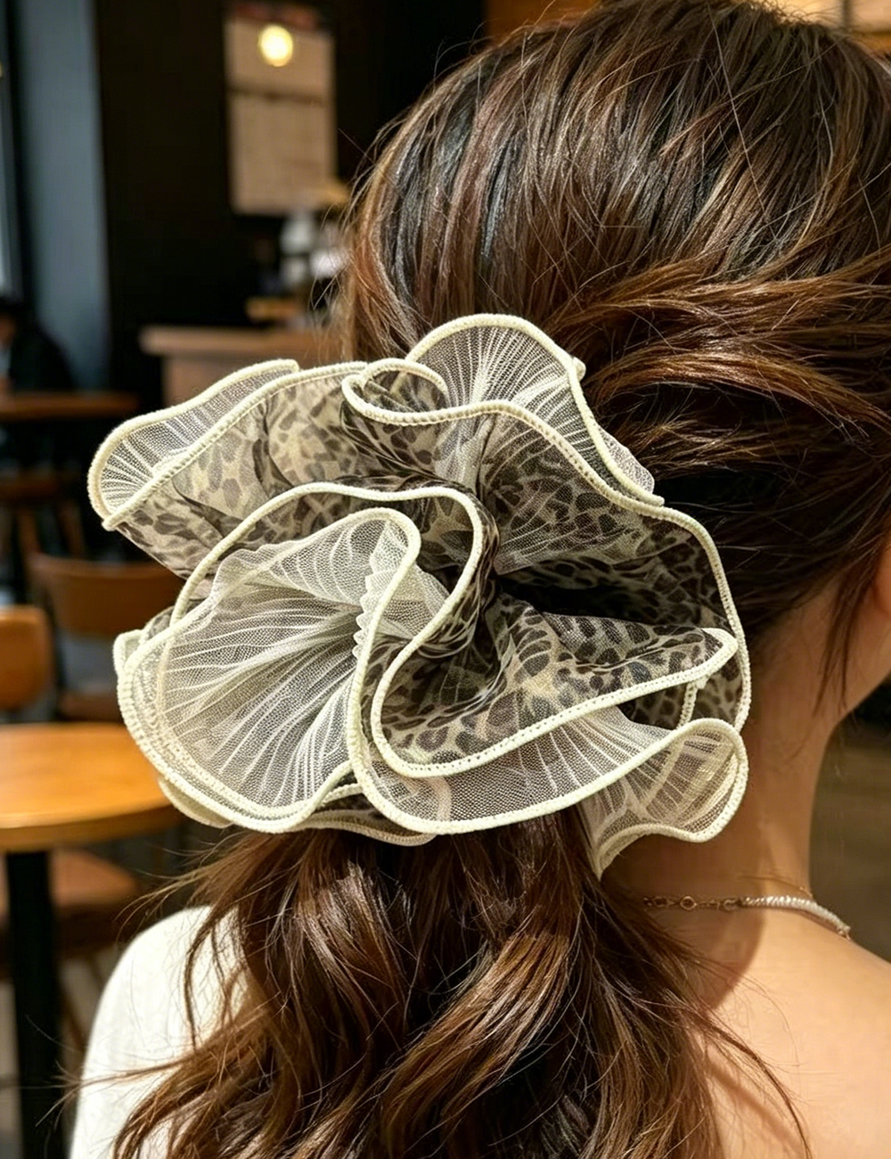 Double Layer Organza Oversize Hair Scrunchie MK2BW6W6HSR07