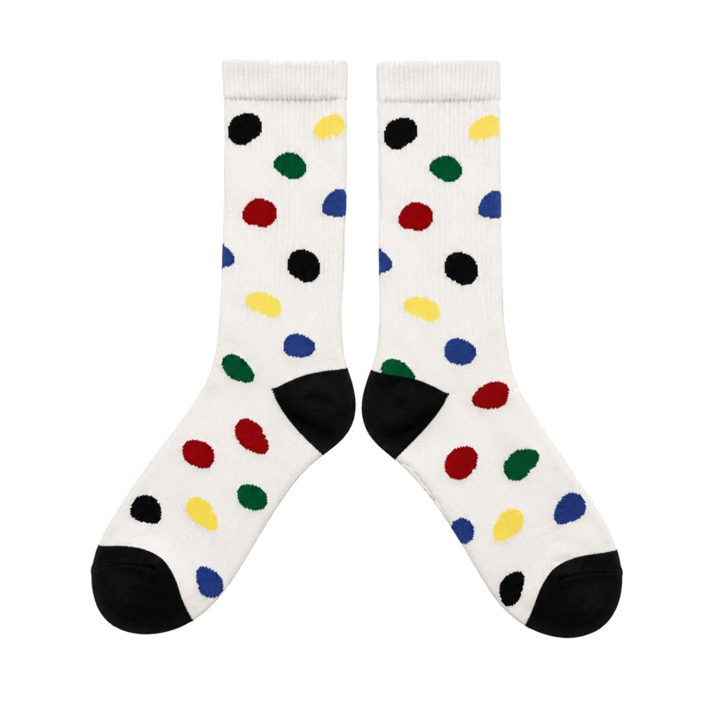 Colorful Polka Dot Tabi Crew Socks 6W8FSO651