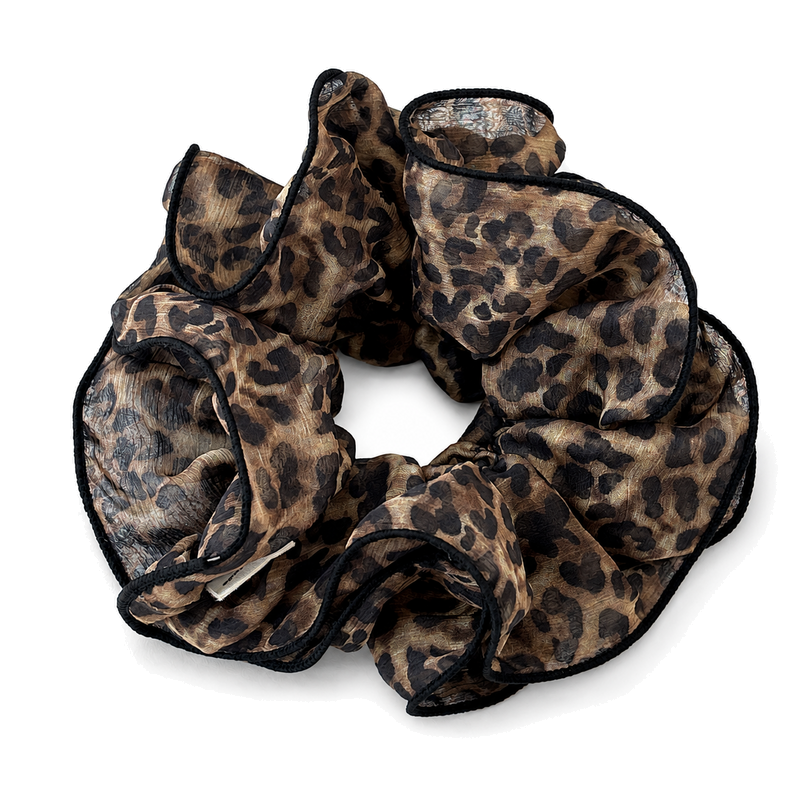 Retro Leopard Print Double Layer Hair Scrunchies 6W6HSR333
