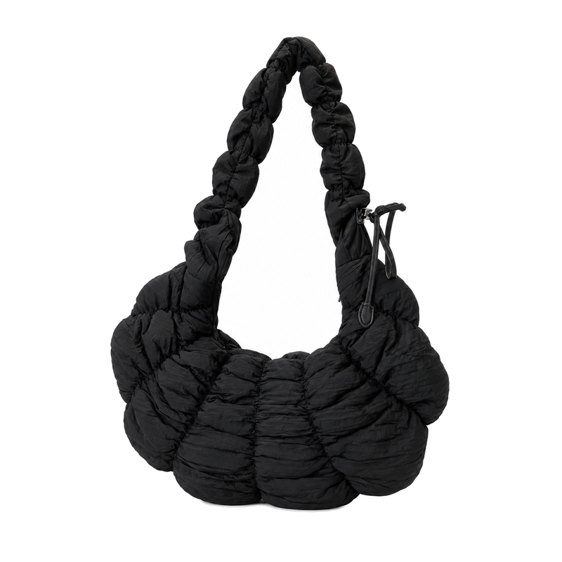 Casual Puffer Ruched Large Capacity Crescent Bag 6W10BBG1802