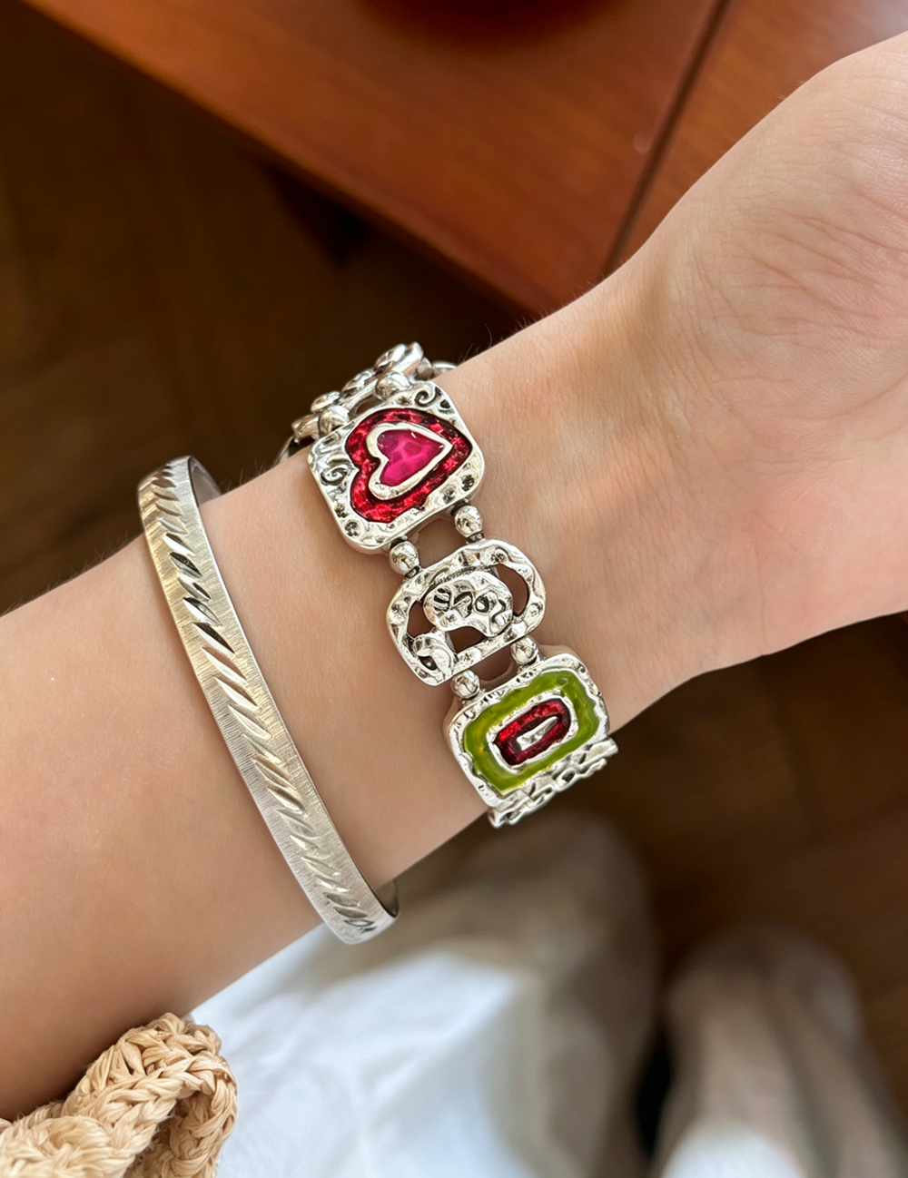 Enamel Metal Chain Watch Band - DippedShop Wholesale - #8163