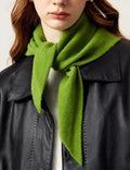 Solid Color Wool Knit Triangle Scarf 6W6NSW277