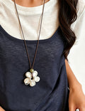 Boho Style Big Flower Pendant Necklace 6W6JNC393L