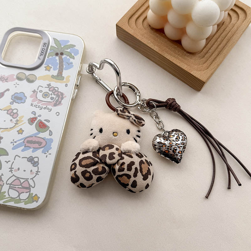 Cute Leopard Hello Kitty Keychain Bag Charm 6W10BBC413