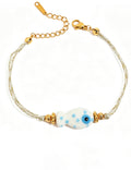 Cute Fish Pendant Rope Bradided Bracelet 6W6JBR354