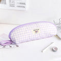 Cute Plaid Puppy Pattern Portable Pencil Case 6S10BOB1063