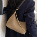 Retro Gold Chain Accent Hobo Crossbody Bag 6W10BBG2506