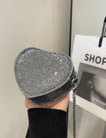 Sparkly Rhonestone Heart Shape Purse Crossboay Bag 6W10BBG1735
