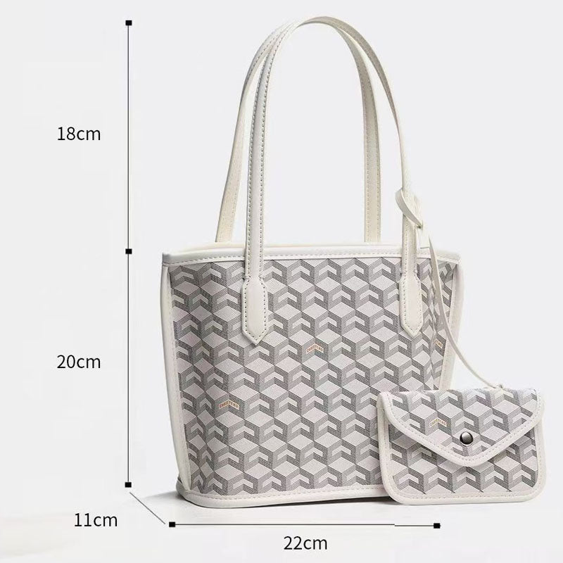 Simple Color Block Large Capacity Tote Bag 6W10BBG1978