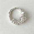 Irregular Crystal Beaded Ring - DippedShop Wholesale - #5731
