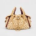 Plush Polka Dot Chain Crossbody Shoulder Bag 6W10BBG2404