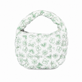 Cute Heart Flower Print Ruched Puffer Handbag 6W10BBG1804