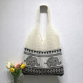 Retro Elephant Knitted Hollow Shoulder Bag 6W10BBG1795