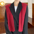 Trendy Solid Color Hooded Knit Shawl Wrap 6W6NSC57