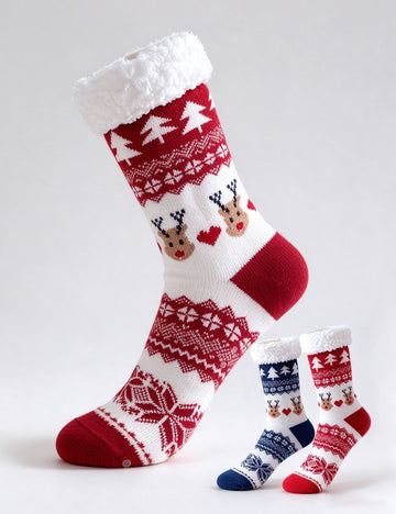 Deer Jacquard Thick Socks - DippedShop Wholesale - #2243