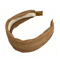 Trendy Ruched Solid Color Wide Headband 6W6HBD310