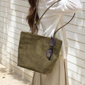 Minimalist Matte Casual Bucket Tote Bag 6W10BBG2474