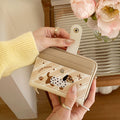 Chic Puppy Embroidery Bowknot Print Coin Purse 6S10BWB119