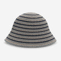 Minimalist Striped Knit Bucket Hat 6W6HAT649