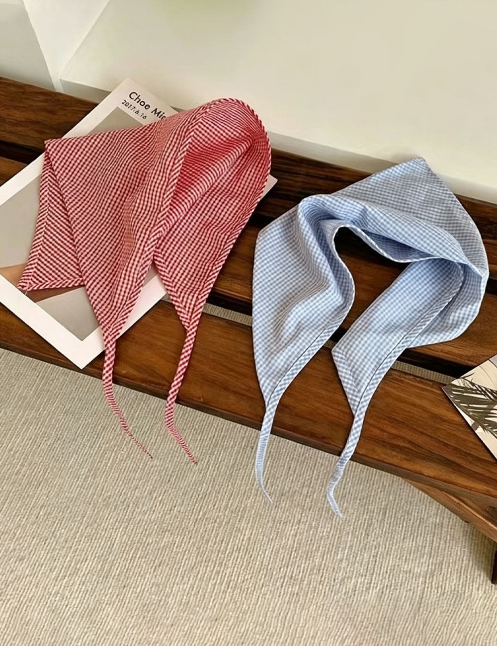 Vintage Plaid Head Scarves - DippedShop Wholesale - #3539