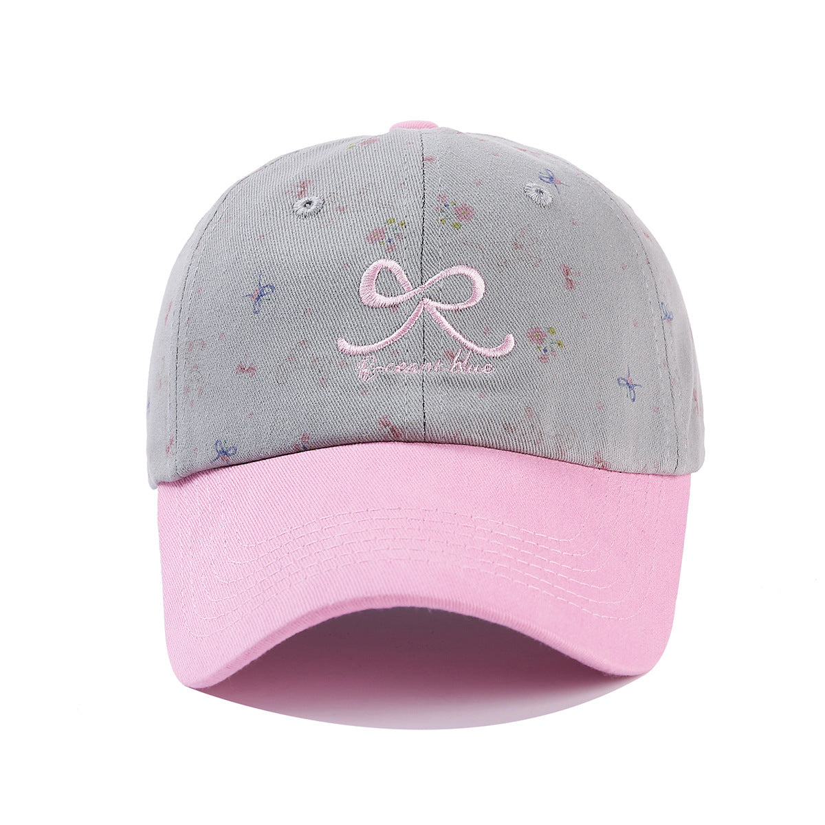 Floral Bow Baseball Cap - DippedShop Wholesale - #4243