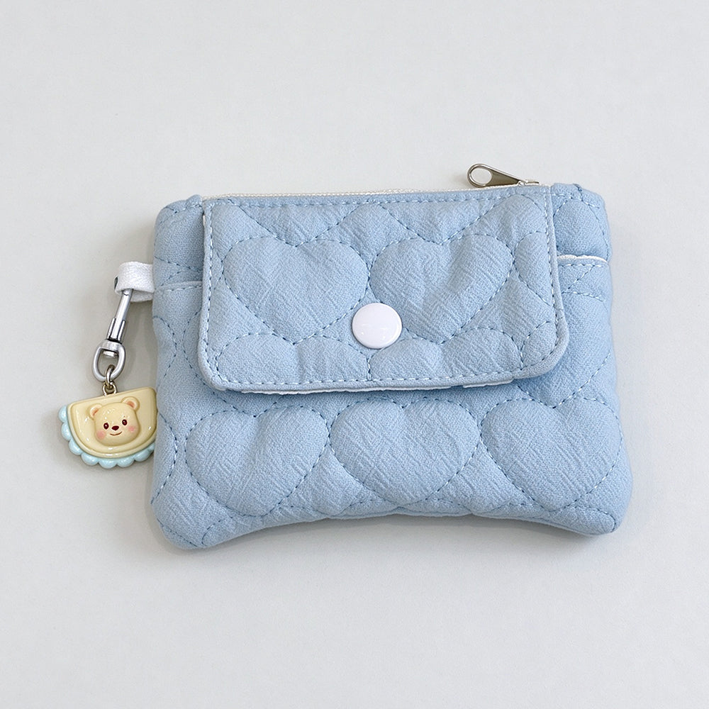 Quilted Heart Coin Purse - DippedShop Wholesale - #9395