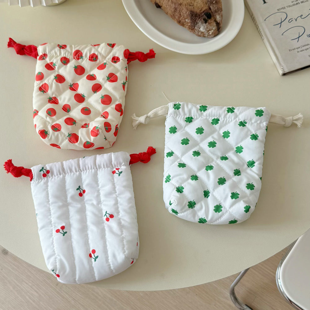 Quilted Shell Cosmetic Bag - DippedShop Wholesale - #9123