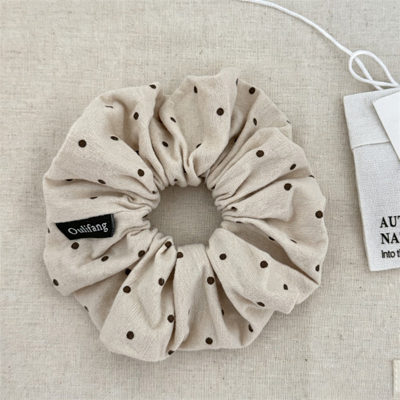 Ruffled Polka Dot Scrunchies - DippedShop Wholesale - #9395
