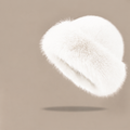 Minimalist Solid Color Faux Fox Fur Bucket Hat 6W6HAT666
