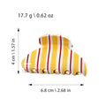 Striped Hair Claw - DippedShop Wholesale - #5171