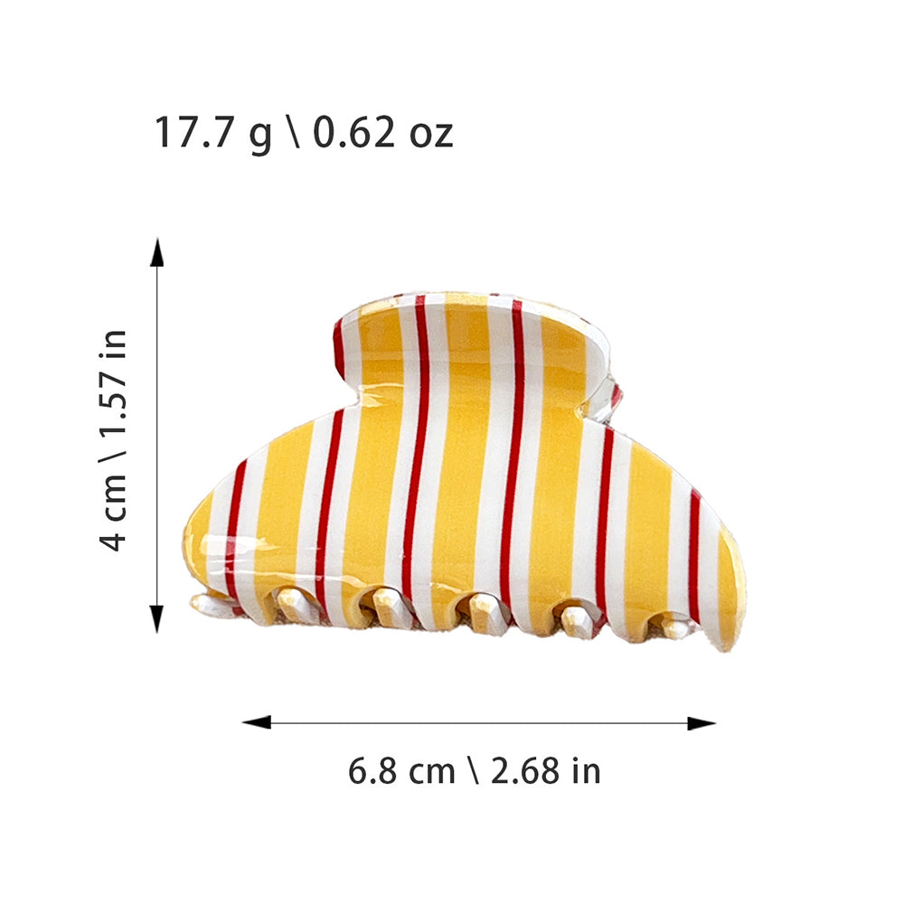 Striped Hair Claw - DippedShop Wholesale - #5171