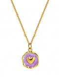 Simple Enamel Irregular Pendant Choker Necklace 6W6JNC398L