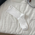Solid Rib Knit Socks - DippedShop Wholesale - #6627