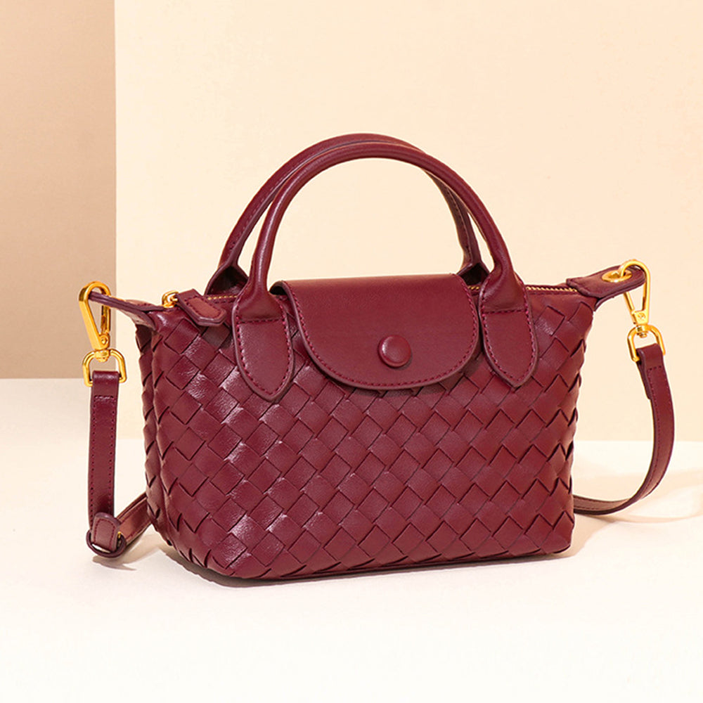 Trendy Handmade Woven Dumpling Crossbody Bag 6W10BBG2422