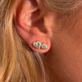 Trendy Double Heart Cubic Zircon Stud Earrings 6W6JER951