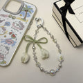 Stylish Tulip Beaded Chain Keychain Bag Charm 6W10BBC415