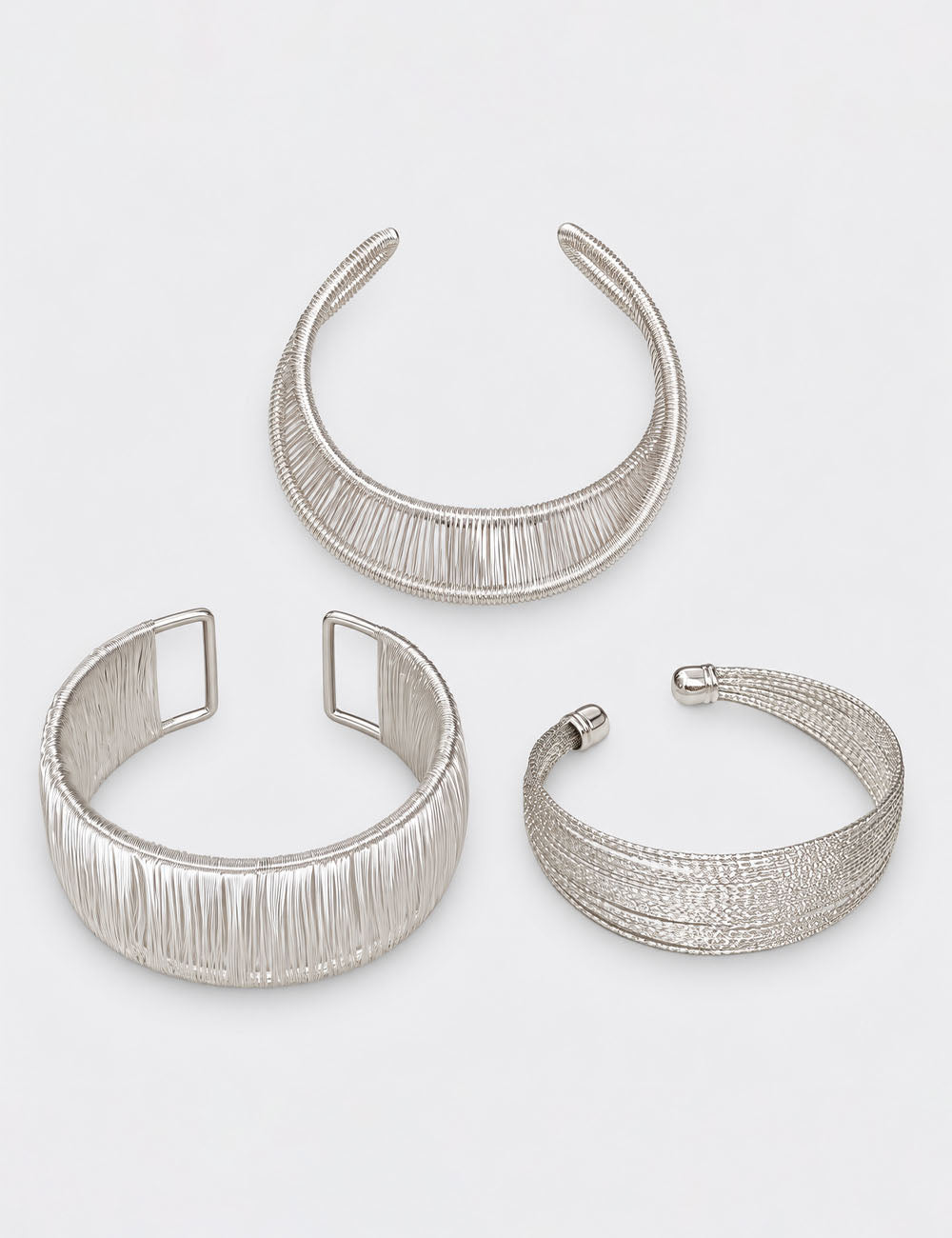 Trendy Vertical Brushed Wide Open Cuff Bracelet 6W6JBR571