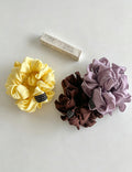Simple Solid Color Ruffled Elastic Scrunchies 6W6HSR481