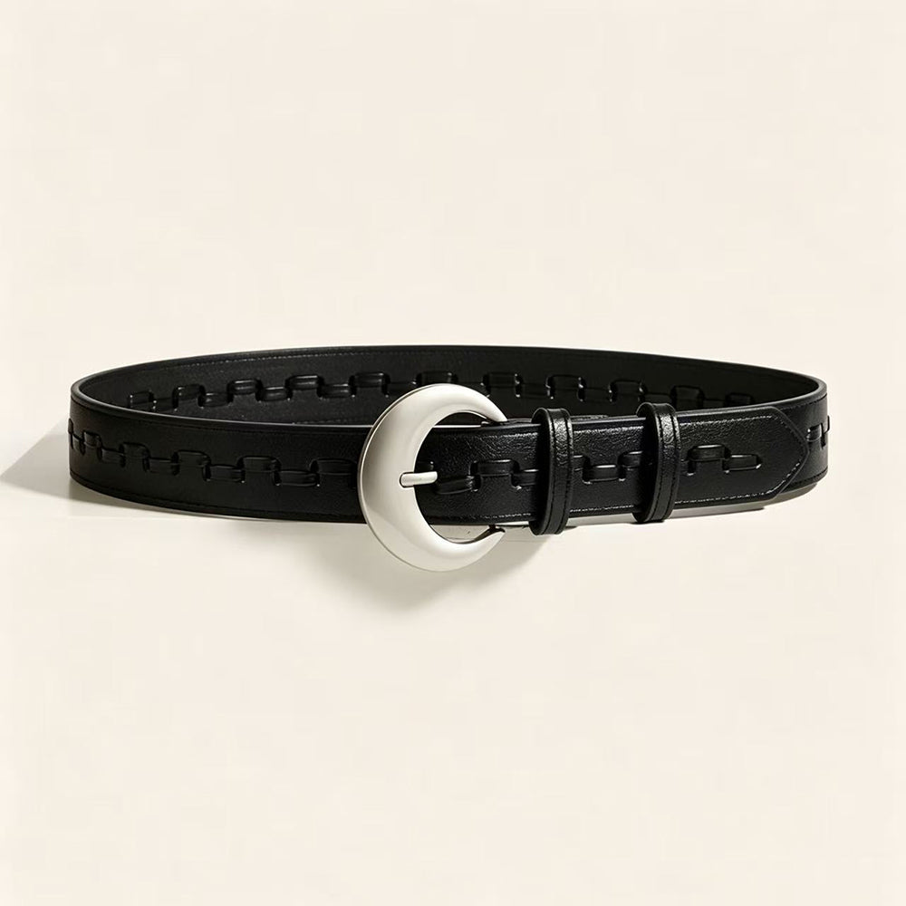 Fashion Hollow Out Wovven PU Leather Belt 6W6JBT225